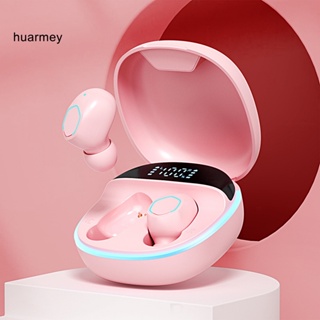 Huarmey M13 หูฟังสเตอริโอไร้สาย หน้าจอดิจิทัล LED บลูทูธ 5.2 ความเที่ยงตรงสูง สําหรับเล่นกีฬา