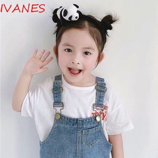 IVANES ที่คาดผม รูปหัวตุ๊กตาแพนด้า 3D เครื่องประดับ สําหรับผู้หญิง