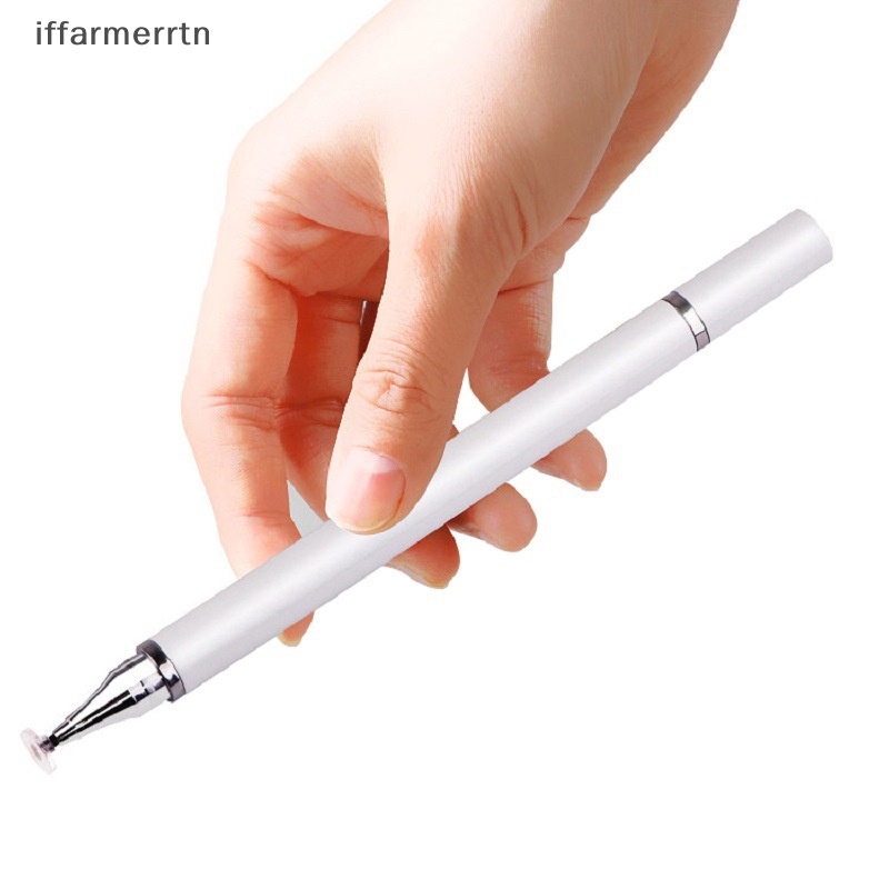 If 2 In 1 ปากกาสไตลัส สําหรับโทรศัพท์มือถือ แท็บเล็ต ดินสอสัมผัส ตัวเก็บประจุ สําหรับ Samsung โทรศัพท์ Android วาดภาพหน้าจอ ดินสอ hye