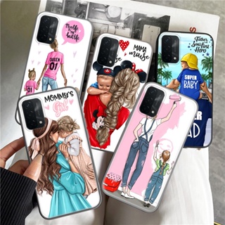 เคสโทรศัพท์มือถือแบบนิ่ม ลาย Super Mom Dad And Baby C218 สําหรับ OPPO A12E A15 A15S A53S A55 A56 A53 A32 A16 A16S A54S A54 A8 A31