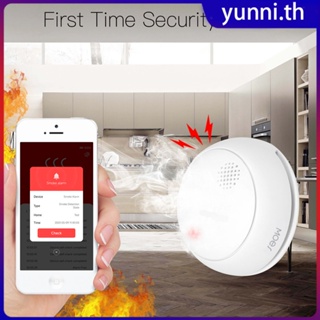 85db Alarm Tuya Zigbee Smart Fire Frog Smoke Detector App รีโมทคอนโทรลแบตเตอรี่ต่ำ Alarm Prompt Home Security Yunni