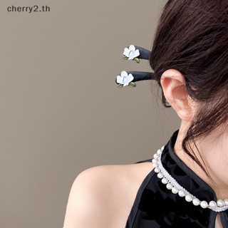 [cherry2] กิ๊บติดผม แฮนด์เมด ลายดอกไม้ สไตล์จีนวินเทจย้อนยุค [TH]