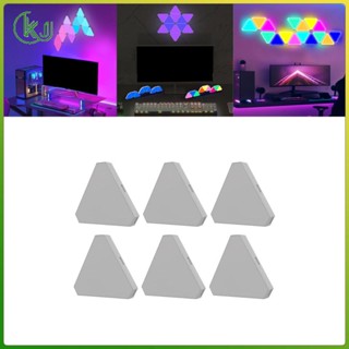 [Wishshopeelxl] โคมไฟติดผนัง Led ทรงสามเหลี่ยม หลากสี สําหรับห้องนอน งานแต่งงาน บาร์ ห้องเล่นเกม ถ่ายภาพ