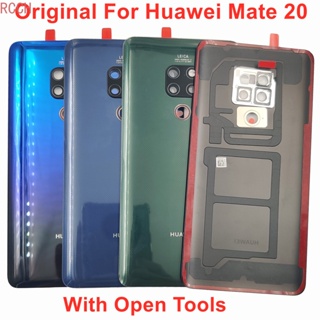 ฝาครอบแบตเตอรี่ด้านหลัง พร้อมกรอบเลนส์กล้อง สําหรับ Huawei Mate 20