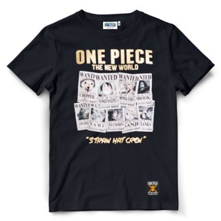 เสื้อยืดวันพีช One piece 389-BK Wanted [S-5XL]