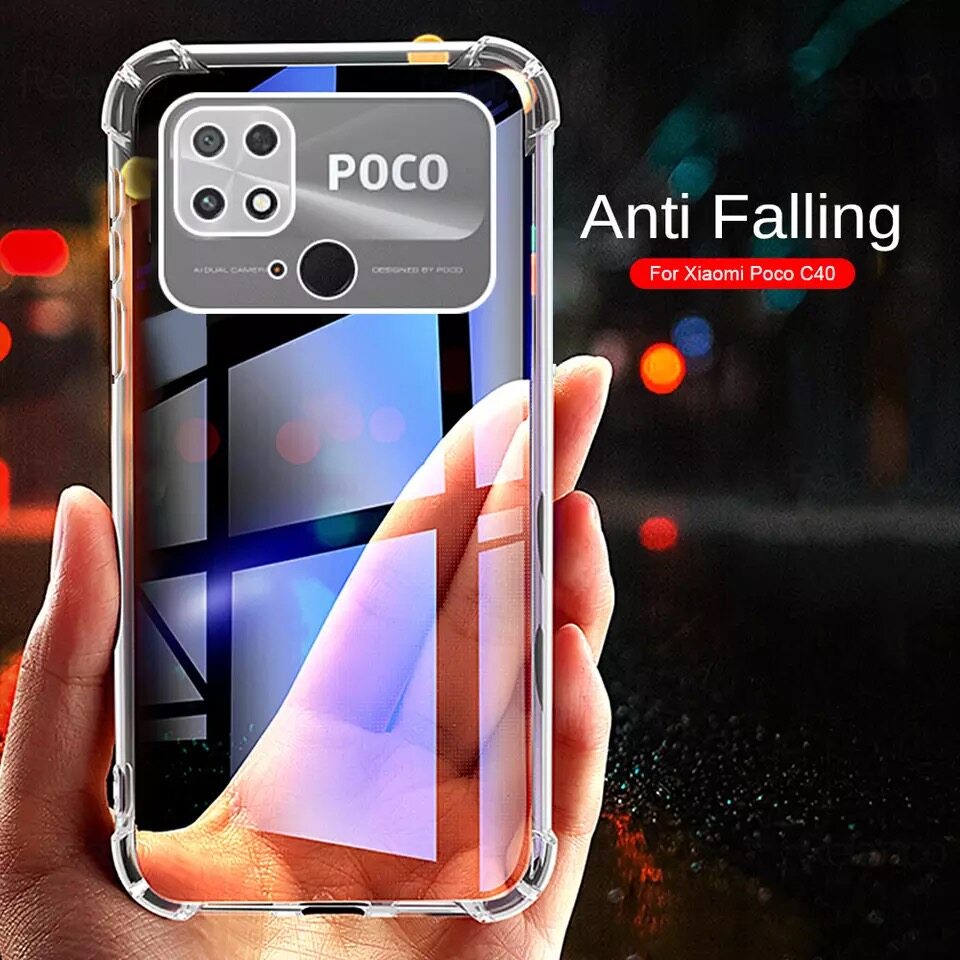 Case For POCO C40 เคสโทรศัพท์ For Poco C40 เคสโทรศัพท์ เคสนิ่ม Shockproof ส่งจากไทย เคสมือถือ เคสใส เคสกันกระแทก