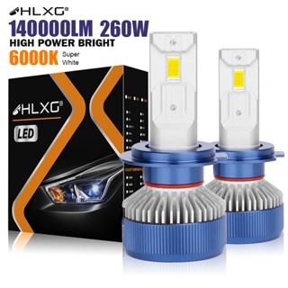 【สว่างมาก】HLXG 140000Lm Canbus H7 หลอดไฟหน้ารถยนต์ LED ขนาดเล็ก HB4 HB3 9005 9006 H11 H4 H1 9012 HIR2 H8 6000K