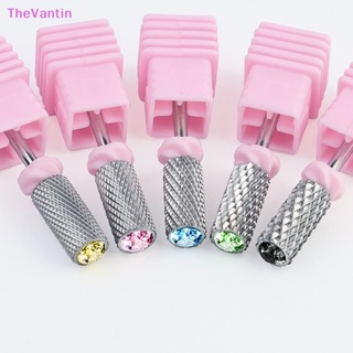 Thevantin หัวเจียรคาร์ไบด์ทังสเตนเหล็ก พร้อมตะไบเพชร เครื่องมือขัดเล็บไฟฟ้า หัวขัดหนังกําพร้า ขัดเล็บ สินค้าดี