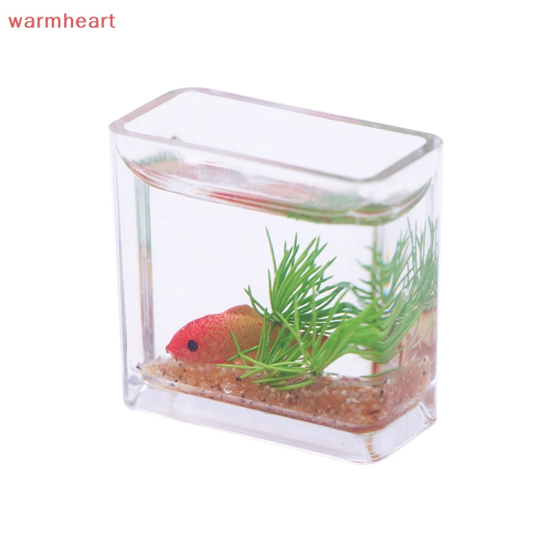 (warmheart) ปลาจําลอง ขนาดเล็ก 1:12 อุปกรณ์เสริม สําหรับตกแต่งบ้านตุ๊กตา 1 ชิ้น
