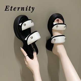 Eternity  รองเท้าส้นสูง สบายๆ แฟชั่น ส้นหนา 2023 ใหม่ 61509 High quality สวย Stylish Korean Style B28G0IB 36Z230909