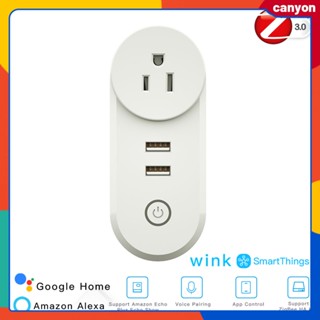 ซ็อกเก็ตอัจฉริยะ Zigbee 3.0 พร้อมพอร์ต USB 2 พอร์ต ปลั๊กตั้งเวลาควบคุมระยะไกล 100-240v การควบคุมแอป Smartthings รองรับการควบคุมด้วยเสียง แอพพลิเคชั่นหลายสถานการณ์ หุบเขาลึก