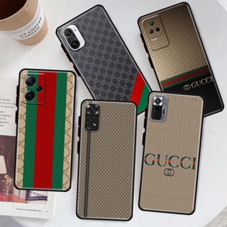 เคสโทรศัพท์มือถือซิลิโคน TPU กันกระแทก ลายโลโก้ GUCCI สําหรับ Xiaomi Redmi NOTE 10 10T 10S PRO 10 PRO MAX 11T 11S 11 4G 5G