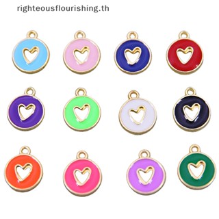 Righteousflourishs.th จี้รูปหัวใจ สองด้าน แฮนด์เมด 2*15 มม. 10 ชิ้น ต่อล็อต