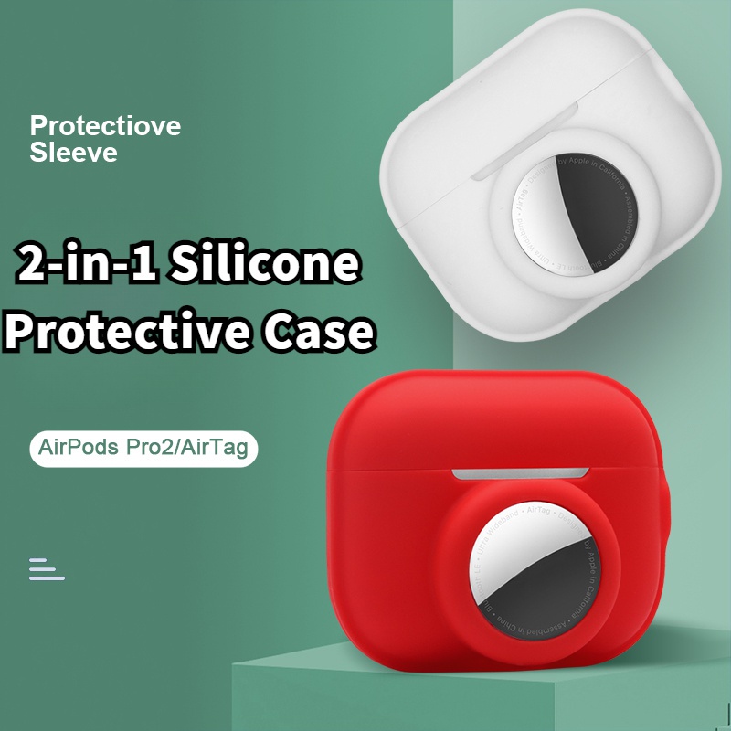 เคสซิลิโคน 2 in 1 สําหรับ Airtag และ Airpods Pro รุ่น 2 Pro 3 2 1