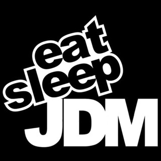 [SML.z] สติกเกอร์ ลาย Eat Sleep JDM สําหรับติดตกแต่งประตู หน้าต่างรถยนต์