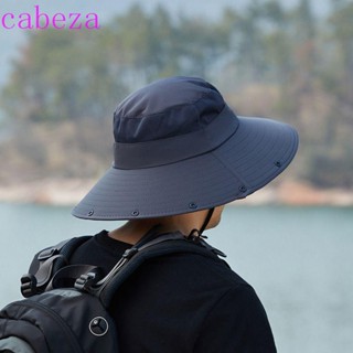 CABEZA หมวกปีกกว้าง ผ้าตาข่าย ป้องกันแดด ป้องกันรังสีอัลตราไวโอเลต ถอดออกได้ เหมาะกับฤดูร้อน สําหรับเดินป่า ตกปลา