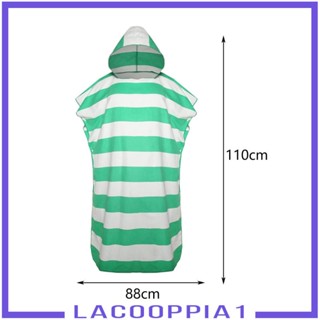 [Lacooppia1] เสื้อคลุมอาบน้ํา ผ้าขนหนูไมโครไฟเบอร์ มีฮู้ด สําหรับผู้ชาย และผู้หญิง