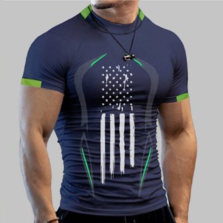 Summer Workout Clothes Mens Short-Sleeved Tight T-shirt Training Running Sports Quick-Drying Top Stretch Breathable Mens Section Workout Clothes bugu