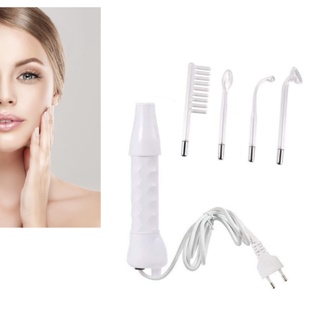 DAZA Skin Therapy Wand High Frequency 4PCS Comb Tube Mite Removal Acne Treatment เครื่องบำรุงผิวหน้าสำหรับการดูแลผิวหน้า