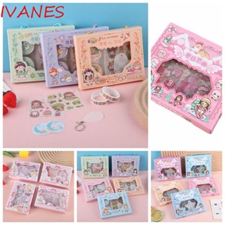 Ivanes ชุดสติกเกอร์การ์ด กันน้ํา ลายการ์ตูนกูก้า DIY
