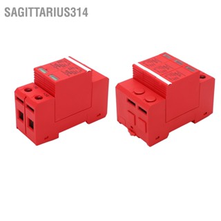  Sagittarius314 อุปกรณ์ป้องกันไฟกระชาก ตัวป้องกันเบรกเกอร์ไฟฟ้าโซลาร์เซลล์ DC1000V 60KA กล่องจ่ายวัสดุสีส้มแดง