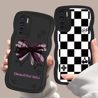 เคสโทรศัพท์ซิลิโคน TPU แบบนิ่ม ลายการ์ตูนคลื่น สําหรับ Huawei P30 P40 P50 Mate 30 40 50 Nova 5T 7 7i 8 9 10 Y7 Y9 Prime Pro SE 2019 | L40