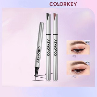 Colorkey ปากกาอายไลเนอร์ เนื้อลิขวิด กันน้ํา สีน้ําตาล