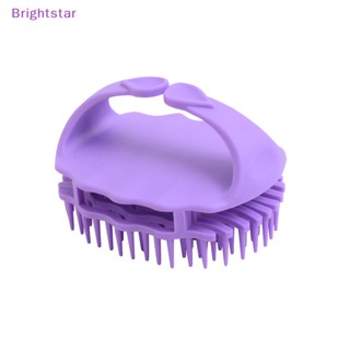 Brightstar แปรงแชมพูนวดหนังศีรษะ ขจัดรังแค แบบพกพา