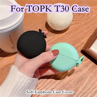 【ส่วนลด】เคสหูฟัง แบบนิ่ม สีพื้น สําหรับ TOPK T30 TOPK T30