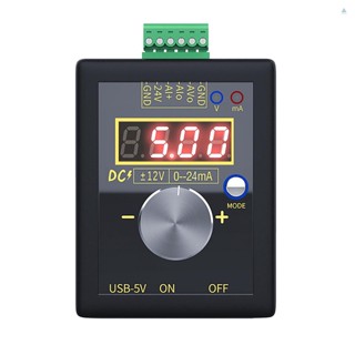 Tmt FNIRSI เครื่องกําเนิดสัญญาณแรงดันไฟฟ้า 0-10V 0-22mA ปรับได้ พาวเวอร์ซัพพลาย 3 วิธี ปรับได้ PLC LED