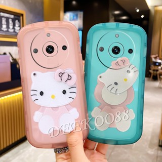 ใหม่ เคสโทรศัพท์มือถือนิ่ม กันตก ป้องกันกล้อง ลายแมว KT สีขาว สีชมพูน่ารัก สําหรับ Realme11Pro+ Realme 11 Pro Plus Pro+ C53 NFC 4G 5G 2023