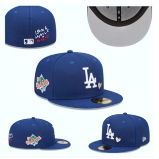 หมวกกีฬา ปักลาย Ls _ angeles _ _ dodgers _ team fit สําหรับผู้ชาย และผู้หญิง 5I2D