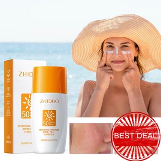 Zhiduo ครีมกันแดด SPF50+ PA+++ ควบคุมความมัน 30 กรัม O5I5