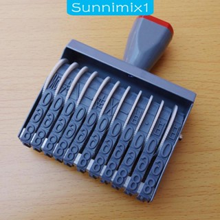 [Sunnimix1] ลูกกลิ้งตัวปั้มตัวเลข 11 หลัก 11 หลัก ทนทาน สําหรับวันที่