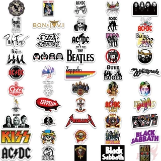 100Pcs/Set ❉ Mixed Rock Band . Rock'n'Roll Art Series 01 Stickers ❉ Waterproof DIY Fashion Decals Doodle Stickers