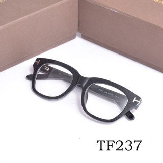 Tom FORD กรอบแว่นตา TF237 คลาสสิก ป้องกันแสงสีฟ้า สายตาสั้น กรอบแว่นตา FORD แว่นตาแบน