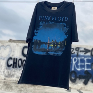 Pink Floyd เสื้อแขนสั้น ผ้าฝ้ายแท้ สไตล์วินเทจวินเทจ แฟชั่นสําหรับผู้ชาย