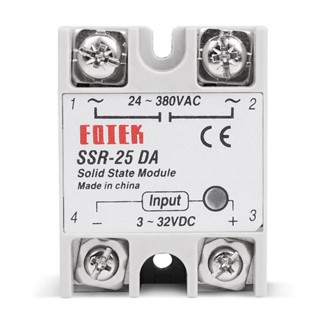 Sale! Solid State Relay DC-AC SSR-10A 25A 40A 60A 80A 100A 3-32V DC TO 24-380V AC