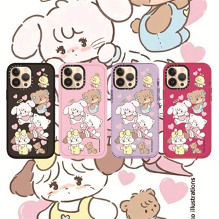 Casetify X เคสโทรศัพท์มือถือแบบนิ่ม ใส กันกระแทก ลายตัวละคร mikko RosePink สําหรับ iPhone 14 13 12 11 Pro MAX IX XS MAX XR 6 6s 7 8 Plus