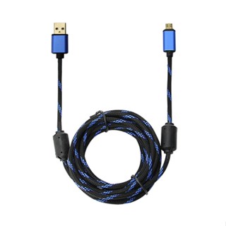 For PS4/XBOX ONE สายชาร์จควบคุม Android อินเตอร์เฟซ สายชาร์จ 3 เมตร ชุบทอง Micro Usb