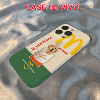 เคสโทรศัพท์มือถือแบบแข็ง ลายการ์ตูนสุนัข McDonalds น่ารัก สําหรับ VIVO T2X V20Pro V23 V23Pro V23e V25Pro V27 V27e X30 X50 X60 X70 X80 X90