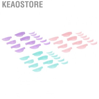 Keaostore Eyelash Perming Pads  7 Pairs Portable Reusable Silicone Lash Lift Rods Ergonomics Soft Size for Individuals