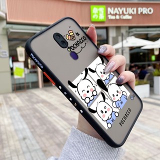 เคสซิลิโคนใส ขอบสี่เหลี่ยม กันกระแทก ลายการ์ตูน Pochacco น่ารัก สําหรับ OPPO F11 F11 Pro A9X A9 2019