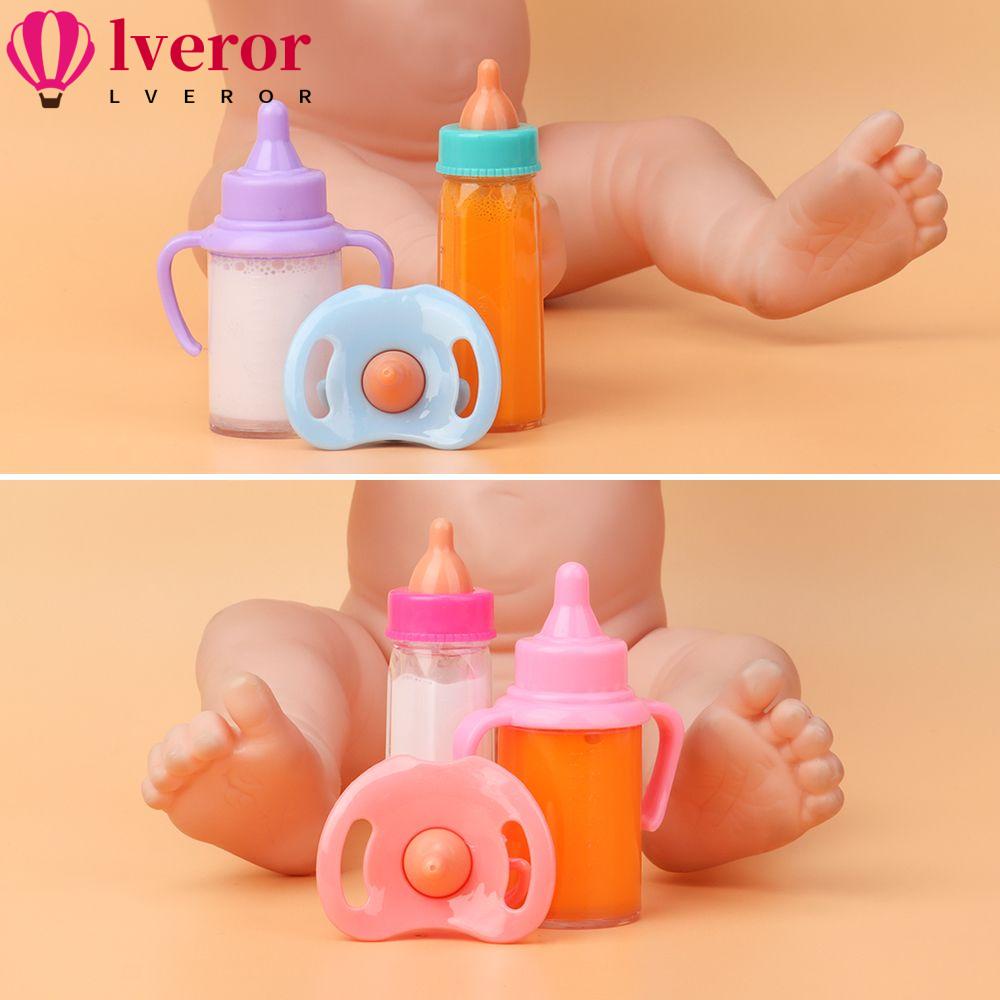 Lveror ขวดนมน่ารัก อุปกรณ์เสริม สําหรับบ้านตุ๊กตา