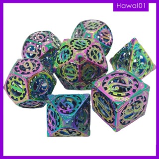 [Hawal] ชุดลูกเต๋าเล่นเกม RPG D8 D10 D12 D20 7 ชิ้น