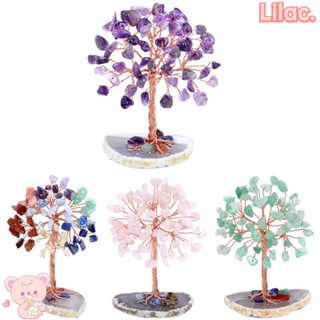 Lilac ต้นอเมทิสต์ คริสตัล สีม่วง สีชมพู สีเขียว สําหรับตกแต่งบ้าน ออฟฟิศ