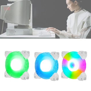 Ior พัดลมระบายความร้อน CPU เสียงเงียบพิเศษ มีไฟ LED 120 มม. 3 สี สําหรับคอมพิวเตอร์