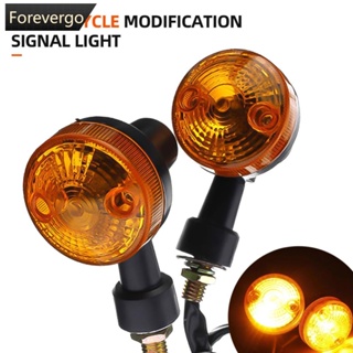 Forevergo ไฟเลี้ยว LED 12V สีเหลืองอําพัน สําหรับรถจักรยานยนต์ F3G6 2 ชิ้น