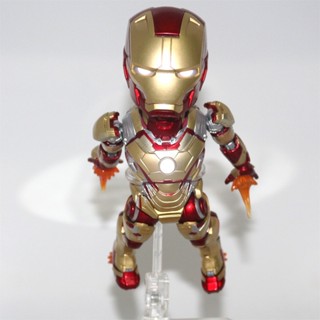 โมเดลฟิกเกอร์ อนิเมะ Wei EGG Iron Man Q Version MK42 สีแดงเรืองแสง ขยับได้