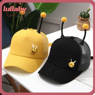 Lullaby หมวกเบสบอล หมวกตาข่าย กันแดด ป้องกันรังสียูวี ลายผึ้งน้อย 3D สไตล์ฮิปฮอป ระบายอากาศ สําหรับเด็ก